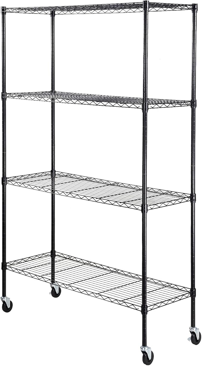 VEVOR Storage Shelving Unit, 4-Tier Adjustable Storage Shelves, Metal Shelves - Image 9