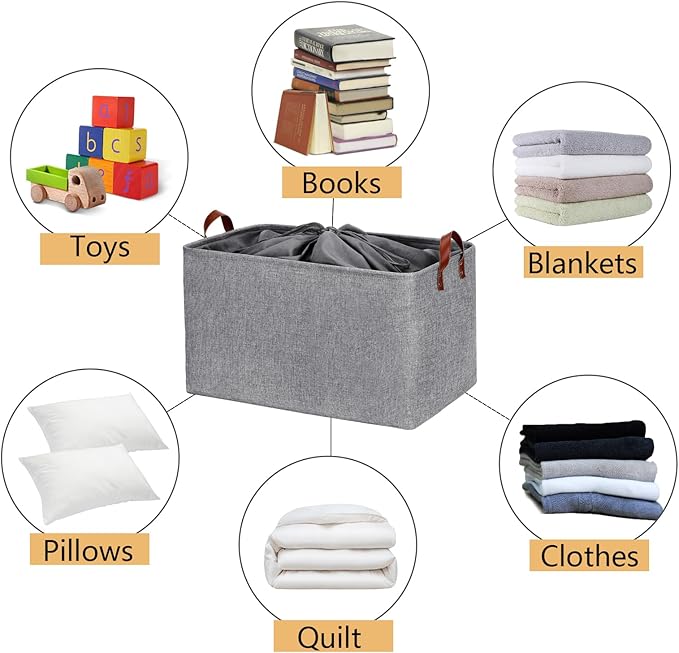 DULLEMELO Extra Large Grey Basket - Image 7