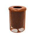 COATEDOUTDOORFURNITURE 32-Gallon Heavy-Duty Expanded Metal Round Trash by CoatedOutdoorFurniture