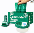 Commode Liners with Absorbent Pads, Universal Disposable Commode/Bed Pan Liners by Unknown