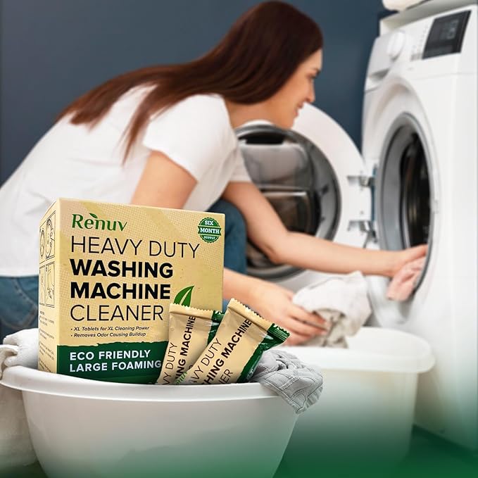 Renuv Heavy Duty Washing Machine Cleaner Descaler Tablets - Image 5