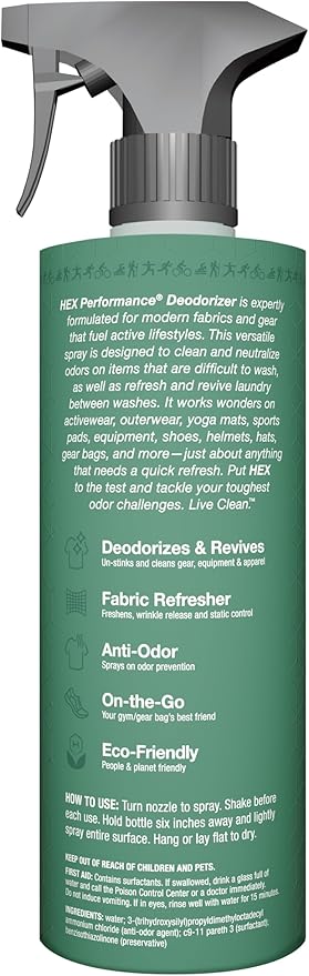 HEX Performance Deodorizing Spray, Fragrance Free, 22oz - Image 2