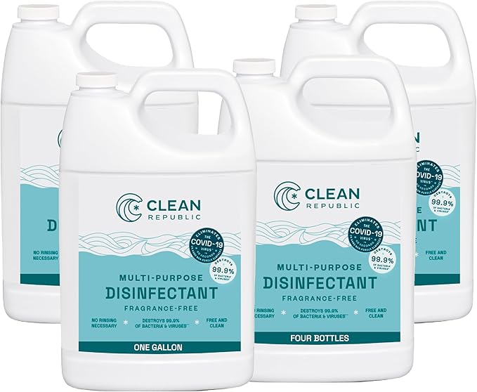 Clean Republic Multi-Purpose Disinfectant Cleaner, 1 Gallon Bottle by CleanRepublic