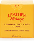 Leather Honey Cleaner Wipes: Clean Leather On-The-Go. 10 Cleaning Wipes by LeatherHoney