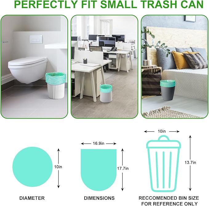 Small Biodegradable Trash Bags 1.2 Gallon - Image 2