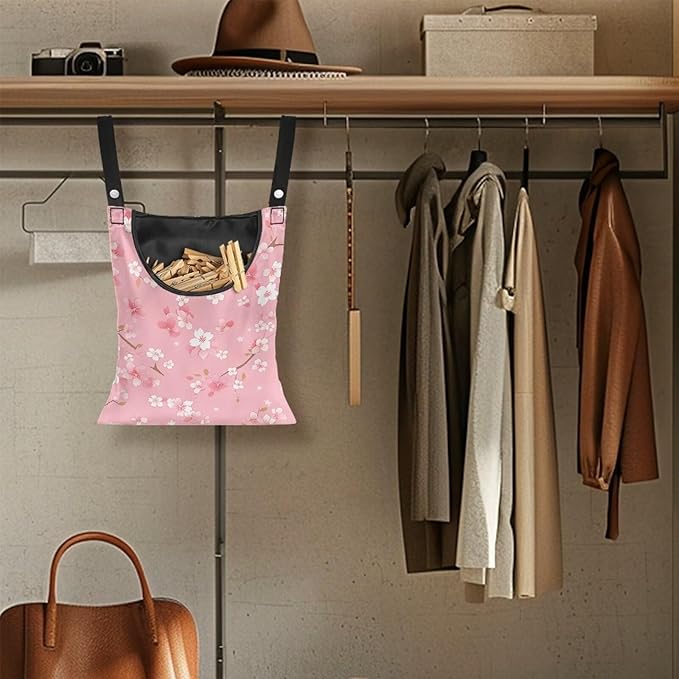 Clothespin Bag, Hanging Laundry Bag, Clothes Lines - Image 4