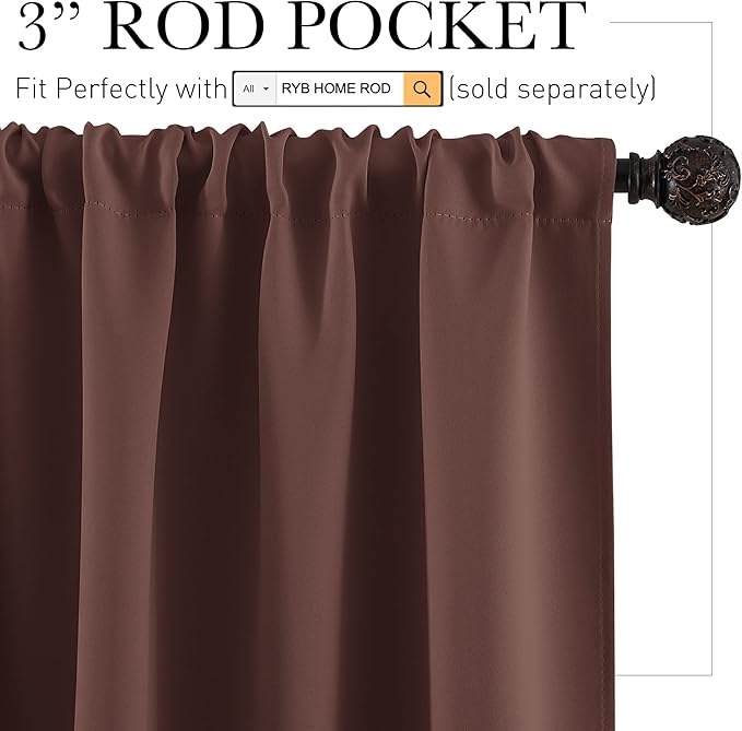 RYB HOME RV Curtains Blackout - Image 2