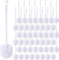 Mimorou 50 Pcs White Toilet Brush, Bathroom Toilet Bowl Brush, Soft Bristle by Mimorou