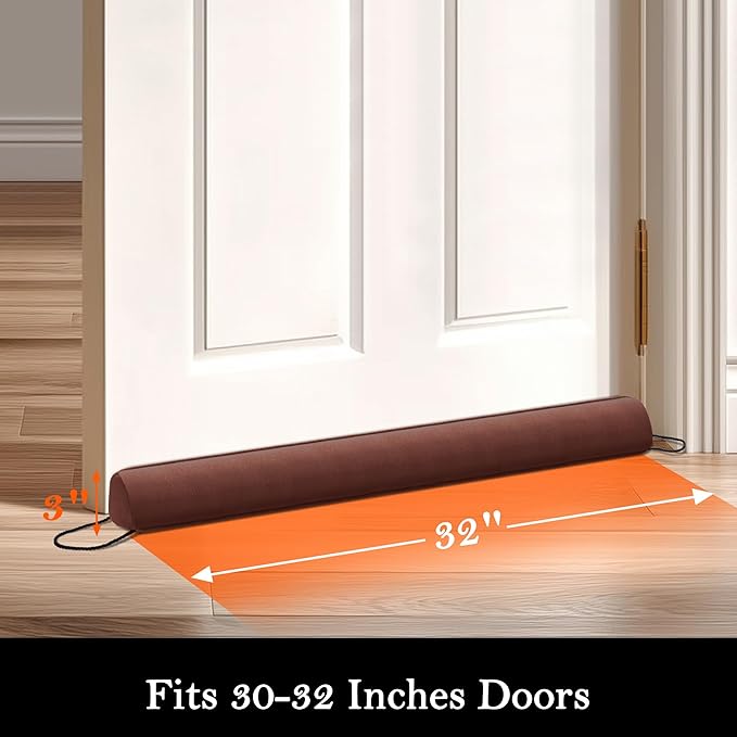 Sunolga 32" Door Draft Stopper Blocks Hot and Cold Air - Image 2