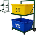 Recycling Cart, 2-Tier Recycle Bin Cart by Unknown