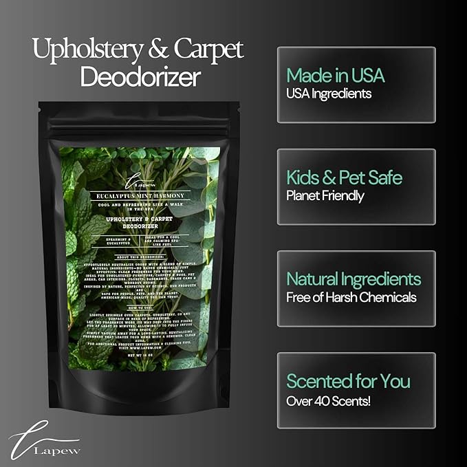 Eucalyptus Mint Harmony Carpet Freshener Powder: Powerful Odor Eliminator - Image 6