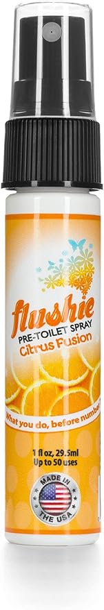 Flushie Pre-Toilet Sprays for Poop Travel Size Toiletries Bathroom Spray for by FlushiePre-ToiletSpray