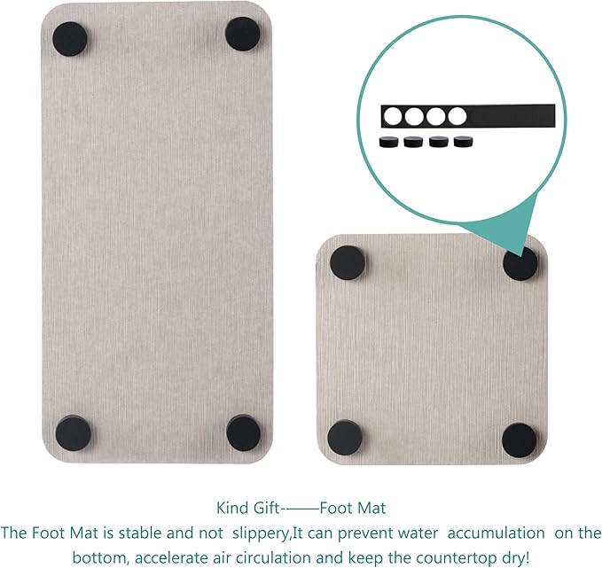 Set of 4 Water Absorbent Diatomite Coasters, Diatomaceous Earth Kitchen Soap - Image 5