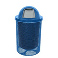 COATEDOUTDOORFURNITURE RDT-P-TXTLBL Heavy Duty Round Trash Receptacle by CoatedOutdoorFurniture
