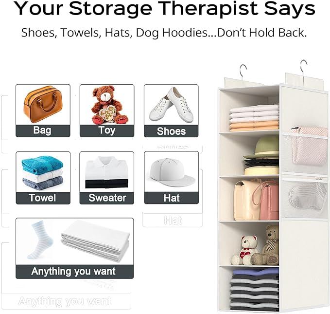 Extra Deep Hanging Closet Organizer - Image 7