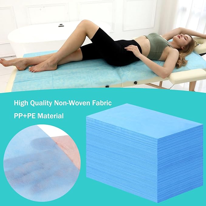 Disposable Bed Sheets for Massage Table 100 Pcs 31" x 71" Waterproof Massage - Image 2