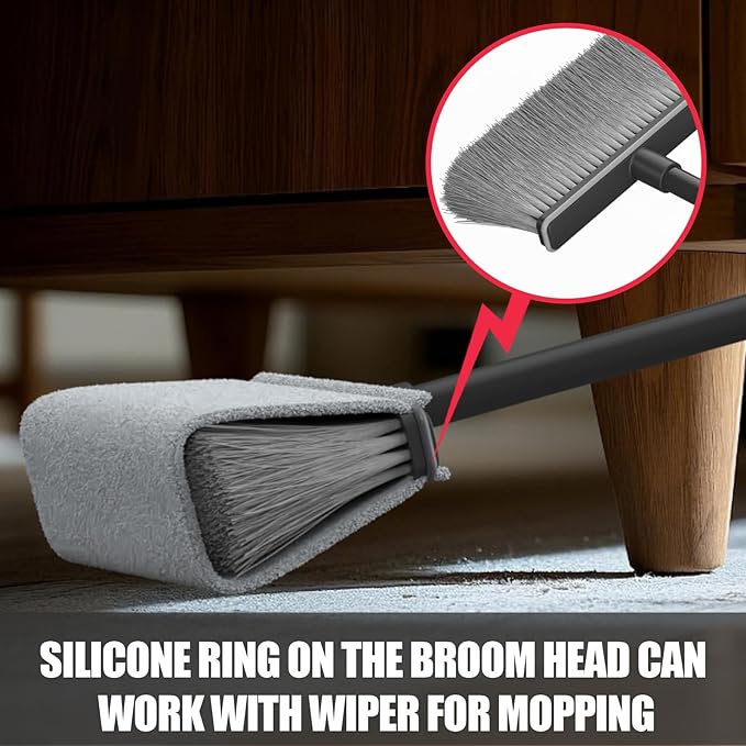 Broom with Dustpan Combo Set, Dust Pans with Long Handle, Brooms with Dustpan - Image 6