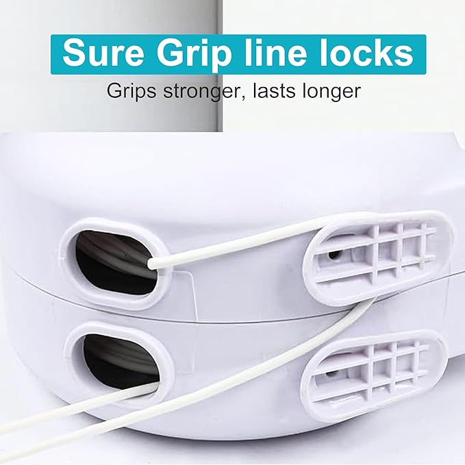 Retractable Clothesline Outdoors, 49 Feet PVC Heavy Duty Retractable Clothes - Image 4