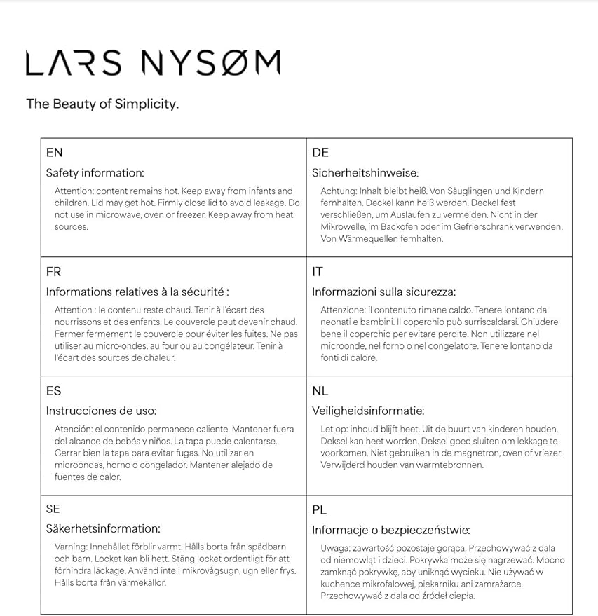 LARS NYSØM Stainless Steel Insulated Water Bottle 12oz 17oz 25oz 34oz 51oz | - Image 9