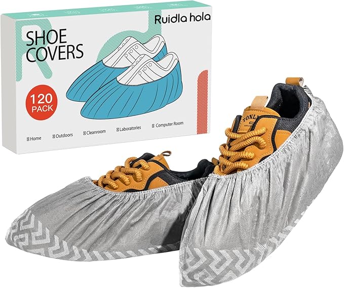 Shoe Covers Disposable 120 Pack, Non-Woven Booties by Unknown