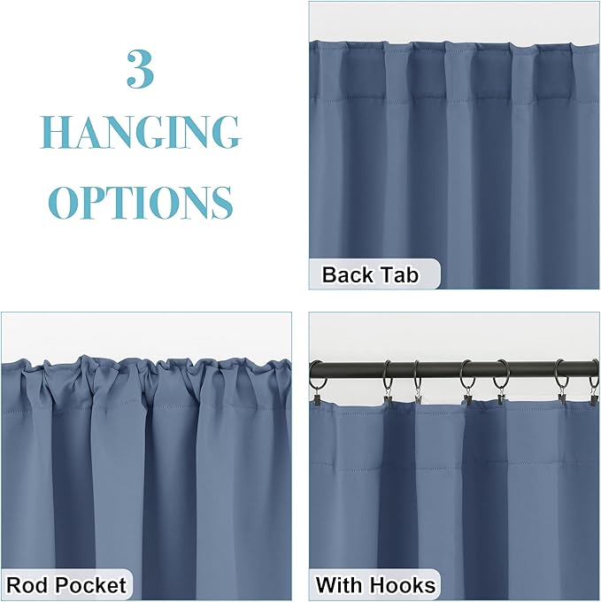 RYB HOME Room Darkening Curtains - Image 6