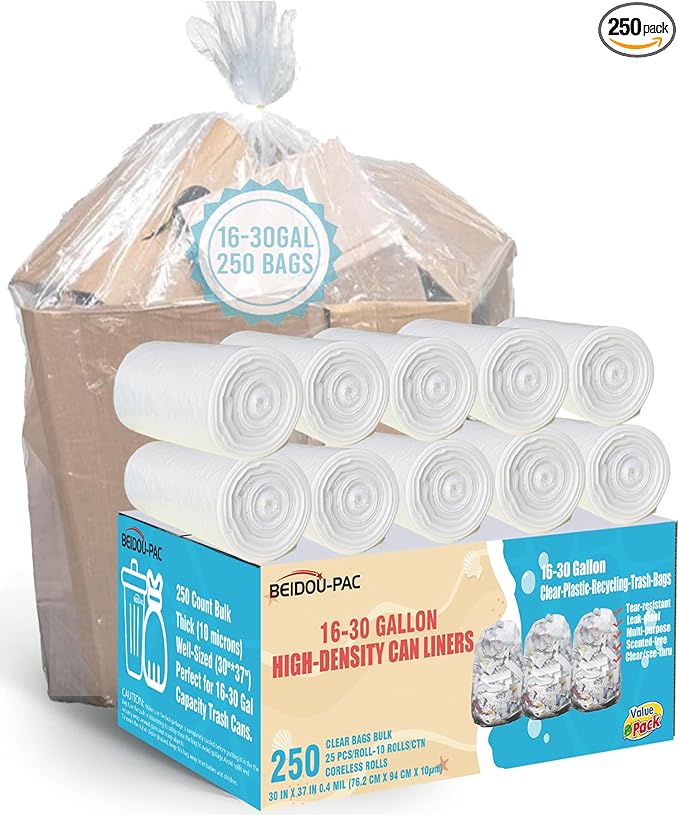 16-18-20-30 Gallon Trash Bags by BEIDOU-PAC