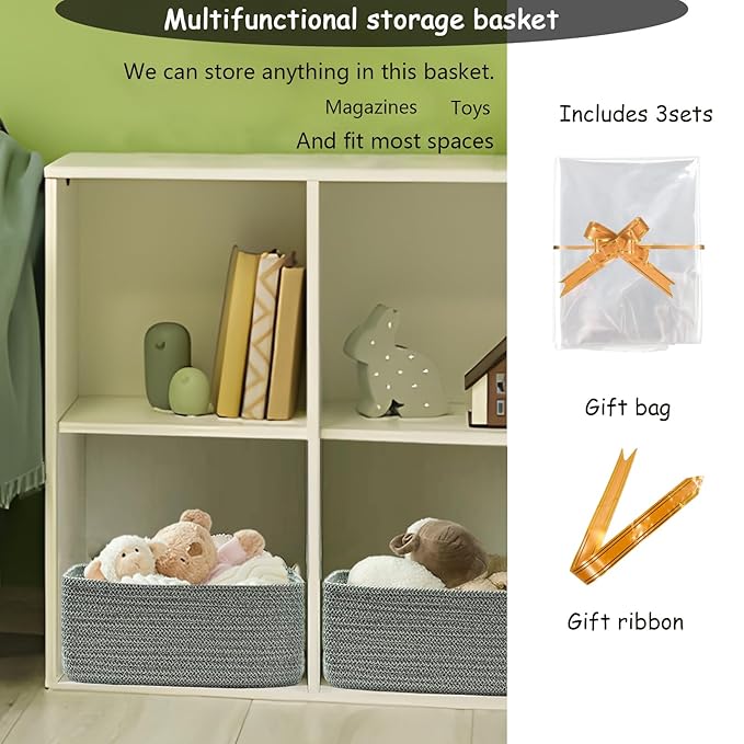 COMFY-HOMI 11.5"x7.5"x4.7" Storage Baskets - Image 3