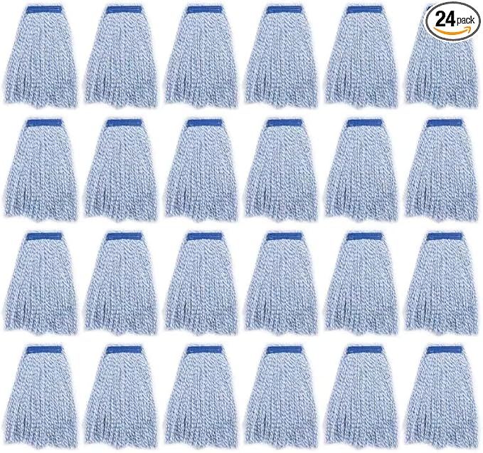 Matthew Cleaning Looped-Open Cotton Wet Mop 1.25'' Universal Headband Heavy by MATTHEWCLEANINGPRODUCTS