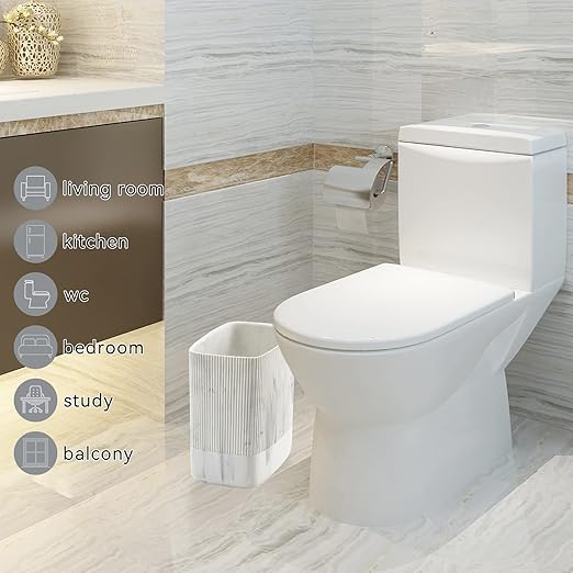 Polytree Bathroom Trash Can 1.8 Gallon Small Kitchen Garbage Can, Decor - Image 7
