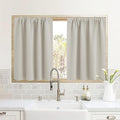 RYB HOME Blackout Short Cafe Curtains, Privacy Light Block Small Window Curtains by RYBHOME