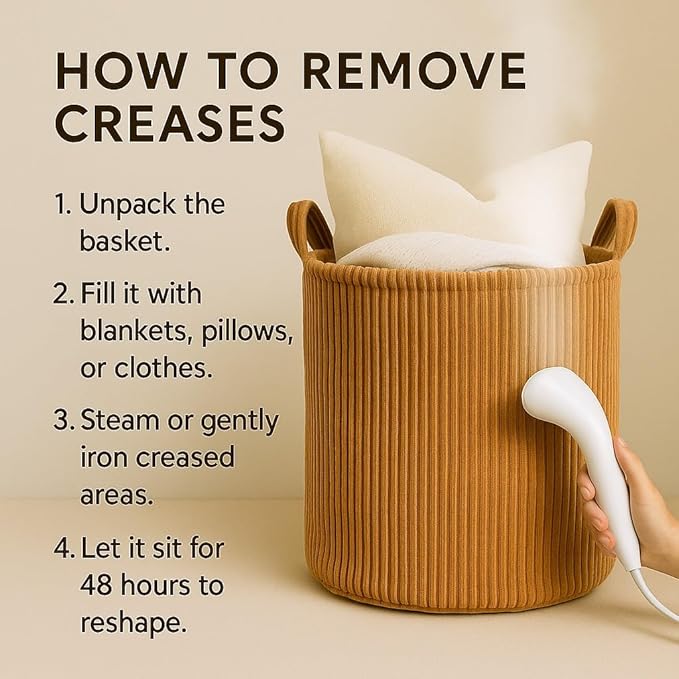 PUTSKA Blanket Basket – Round Storage - Image 6