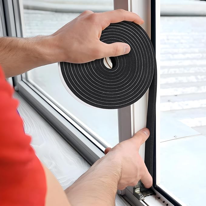 Weather Stripping Door Seal Strip- 1 Inch X 1/16 Inch X 32Feet, Strong Adhesive - Image 6
