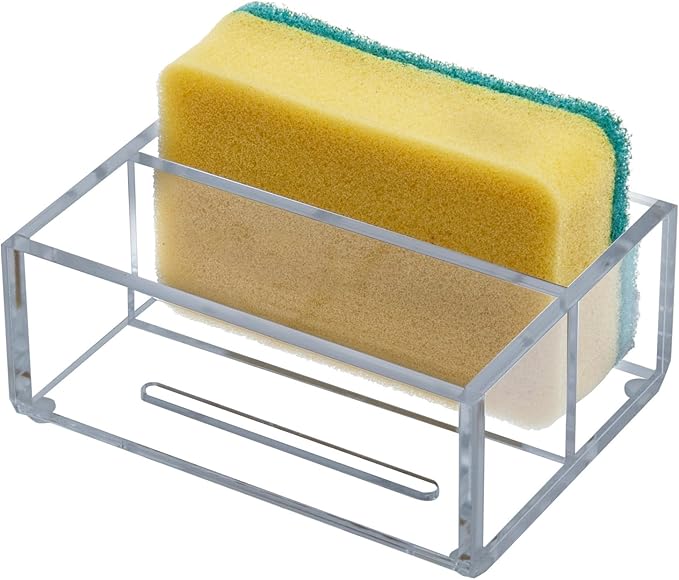 MyGift Modern Premium Clear Acrylic Sponge Holder by MyGiftHome