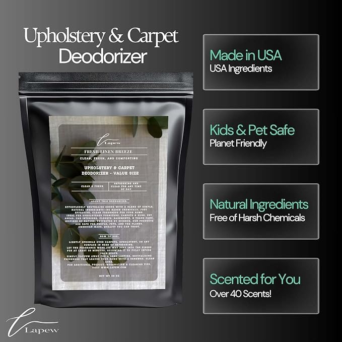 Fresh Linen Breeze Carpet Freshener Powder Refill 36 oz | Powerful Odor - Image 5