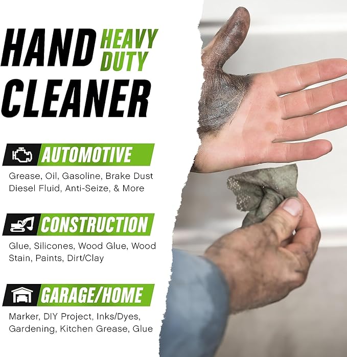 Grip Clean Heavy Duty Hand & Tool Cleaning Wipes – Waterless Hand Cleaner - Image 5