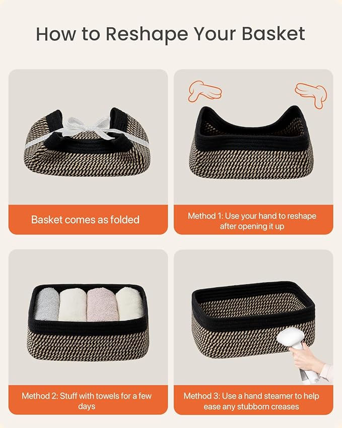 Small Woven Basket, Storage Basket - Image 8
