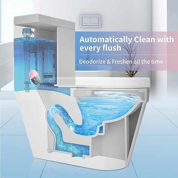 Toilet Bowl Cleaner Tablets, Automatic Toilet Bowl Cleaners, Long-Lasting - Image 8