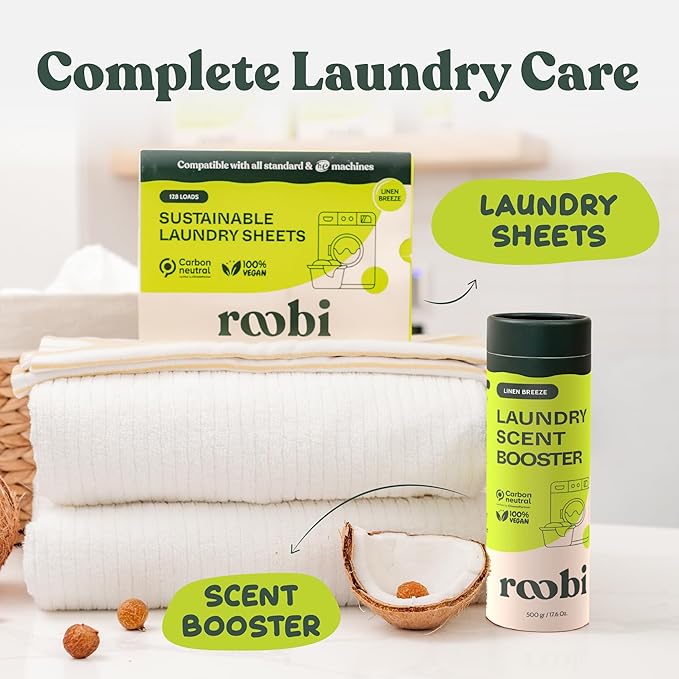 Roobi Sustainable Laundry Scent Booster Beads. Linen Breeze Fragrance Laundry - Image 9