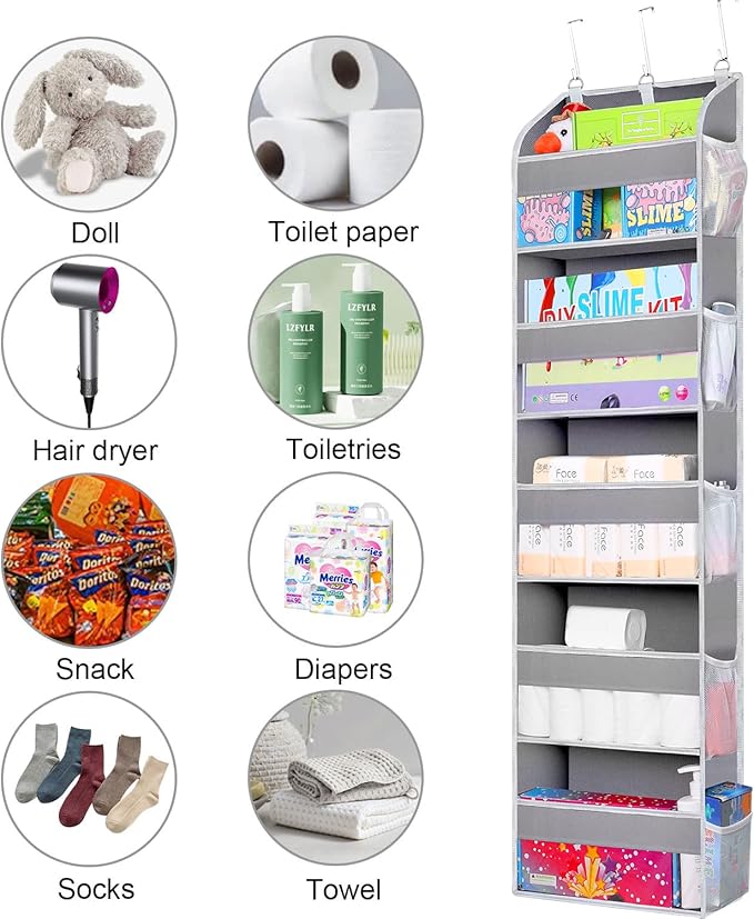 2 Pack Over The Door Storage Organizer - Image 3