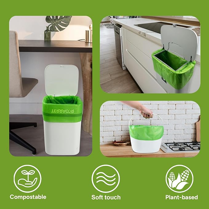 3 Gallon Compostable Trash Bags, 100 Bags Compost Bags - Image 8
