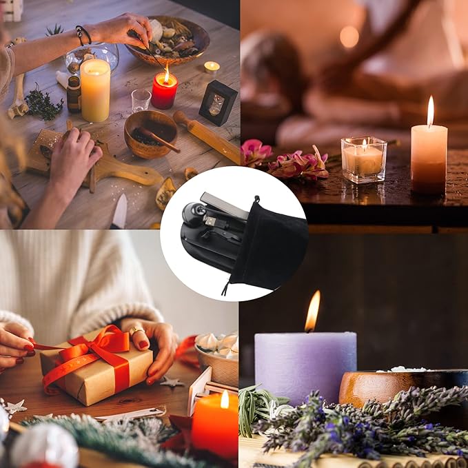 5IN1 Candle Accessory Set, Candle Wick Trimmer Cutter, Candle Snuffer & Candle - Image 8