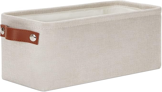 DULLEMELO Small Storage Basket, Toilet Paper Basket Narrow Storage Bin by DULLEMELO