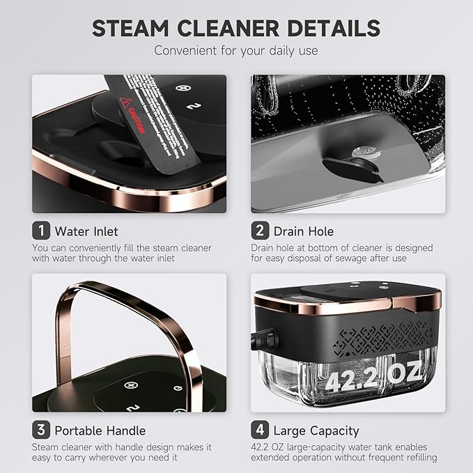 Steam Cleaner, Portable Steamer - Image 5