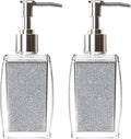 Silver Soap Dispenser with Refillable Plastic Pump by Unknown