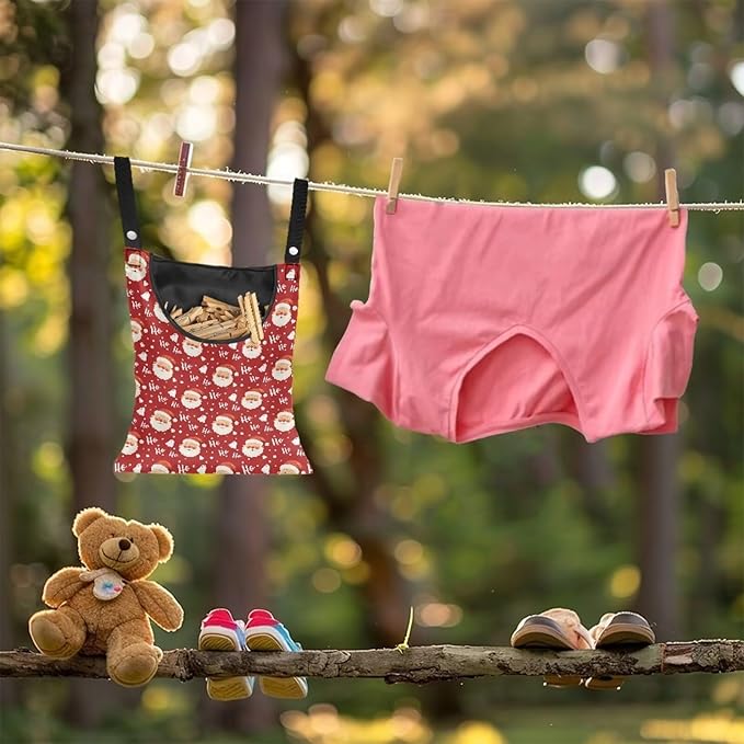 Clothespin Bag with Hanging Rope - Image 3