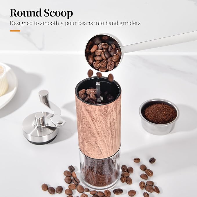 Long Handle Coffee Scoop: 8.6 Inch 18/8 Stainless Steel 2 Tablespoon Metal - Image 9
