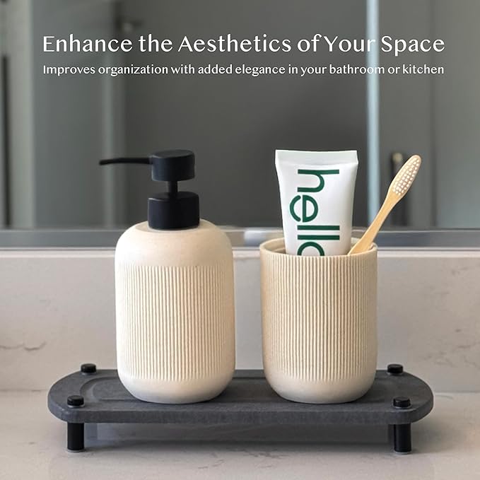 2PCS Instant Dry Sink Caddy Organizer, Fast Drying Sponge and Soap Dispenser - Image 4