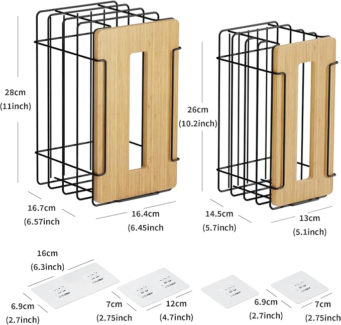 2 Pack Grocery Bag Holder for Plastic Bags - Image 3