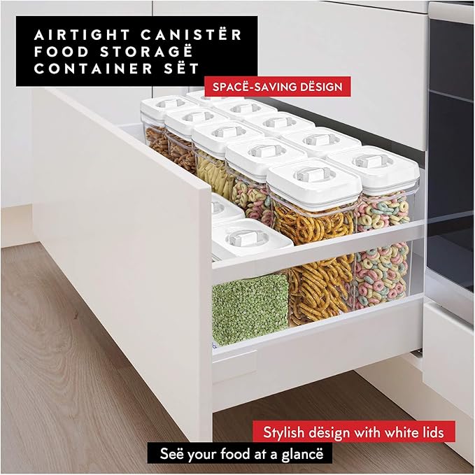 DWËLLZA KITCHEN Airtight Food Storage Containers – 4 Piece set Air Tight Pantry - Image 8