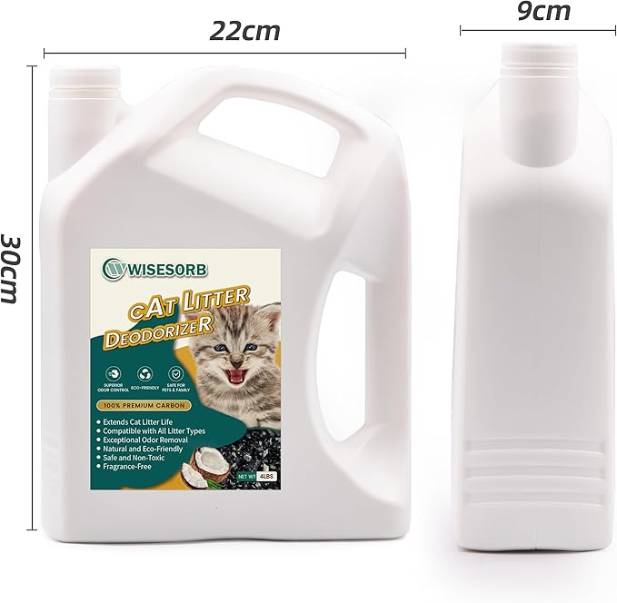 Cat Litter Deodorizer - 4Lb Activated Carbon Litter Box Odor Eliminator - Image 7